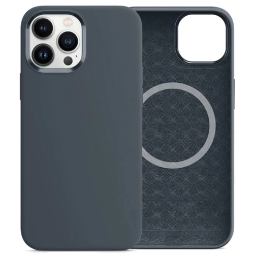 Чехол для iPhone Comma Magnetic Silicone Nature Series Grey for iPhone 15 Pro Max