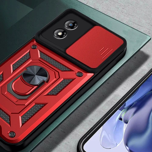 Чохол для телефона BeCover Military Red для Motorola Moto E14 (713055): Тип накладка на заднюю часть