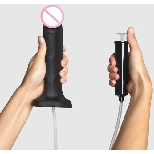 Фаллоимитатор Strap-On-Me Squirting Cum Realistic Dildo Black L
