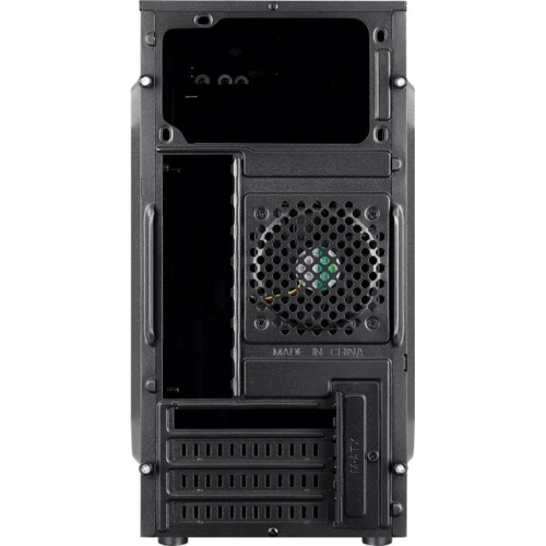 Корпус AEROCOOL CS-103-S-BK-v1 Black: Матеріал передній панелі пластик
