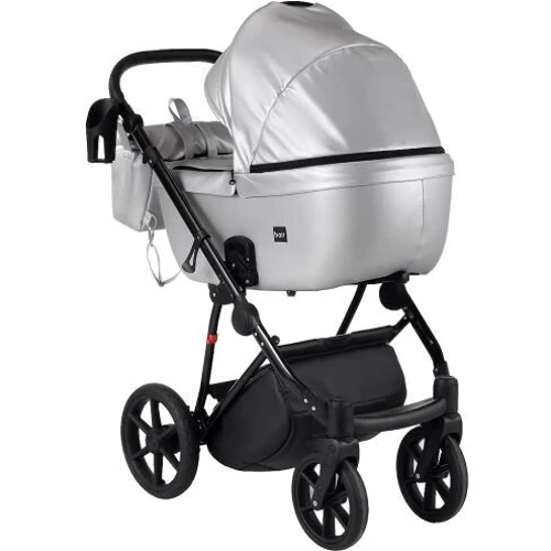 Коляска 2 в 1 Bair Infinity кожа 100% BI-03 silver (серебро перламутр): Пол ребенка Унисекс