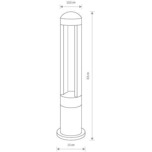 Светильник уличный Nowodvorski 9507 Monterrey LED 1x9W 3000K 410Lm IP54 Bl фото 1