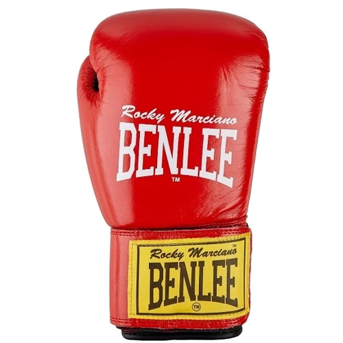 Перчатки боксерские Benlee FIGHTER 12oz /Кожа /красно-черные фото 1