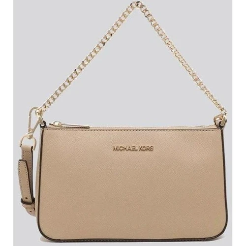 Женская сумка через плечо Michael Kors бежевая (193599451817)