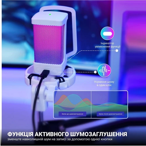 Конденсаторный USB микрофон Fifine Q6TW White фото 5
