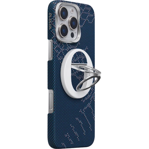 Чехол для iPhone Pitaka Snake Ridge Tactile Woven Case with MagEZ Grip Snowy Day for iPhone 16 Pro