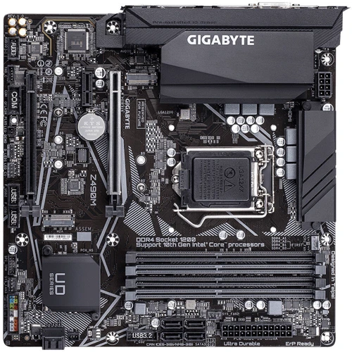 GIGABYTE Z490M: Оперативная память 4xDDR4 4400 МГц, до 128 ГБ