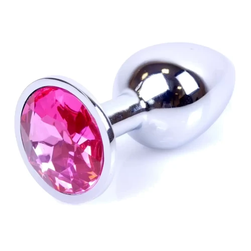 Анальная пробка Boss Series - Jewellery Silver PLUG Pink S (BS6400008)