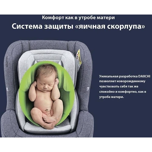 Автокрісло Daiichi First7 0-25 кг Grey (8809405851666) фото 22
