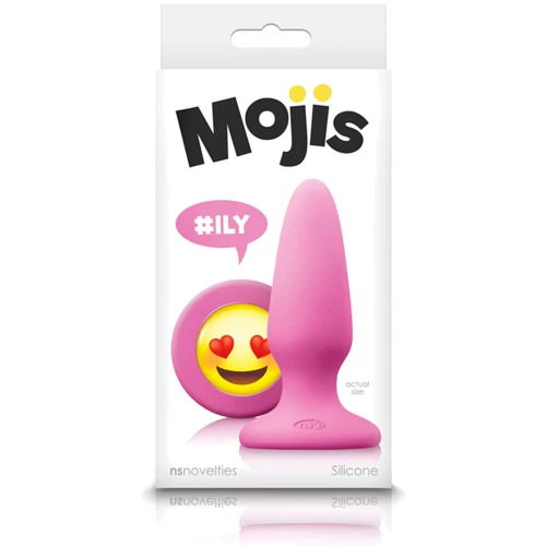 NS Novelties Mojis Plug #ILY Medium - средняя анальная пробка эмоджи, 8x3.7 см
