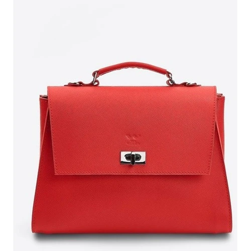Женская сумка-сэтчел The Wings Classic Saffiano красная (TW-Classic-red-saf): Пол Женский