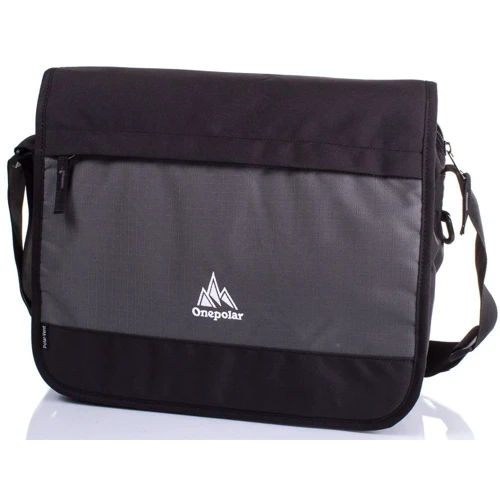 Мужская сумка почтальонка Onepolar серая (W5004-grey)
