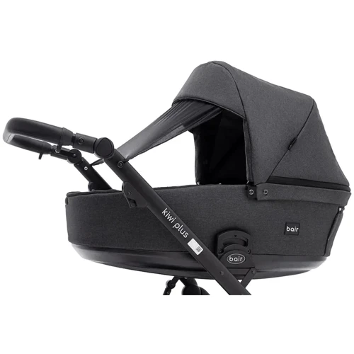 Коляска універсальна 2 в 1 Bair Kiwi Plus Soft BKP-219 графіт (680904): Матеріал коліс полиуретан