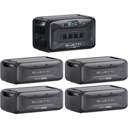 Зарядна станція Bluetti Apex 300 3840W + 4 Home Battery Backup B300K 13824Wh: Ємність акумулятора, Вт/год 13824