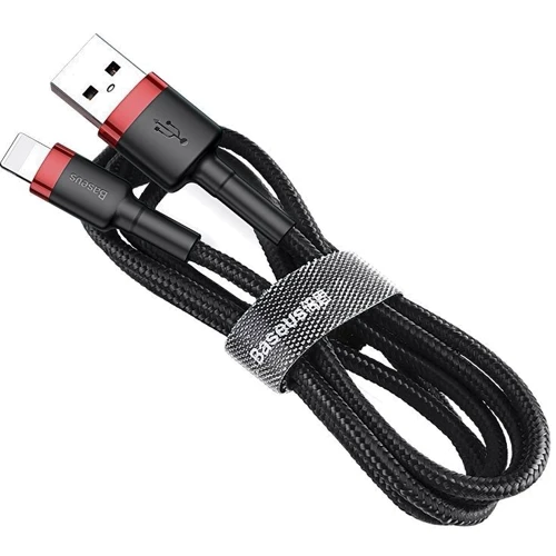 Кабель Baseus USB Cable to Lightning 2.4A 1m Red/Black (CALKLF-B19): Тип USB Cable - Lightning