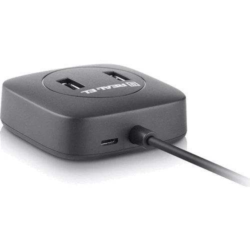 Адаптер REAL-EL Adapter USB to 4xUSB2.0+MicroUSB HQ-187 Black (EL123110010) фото 3