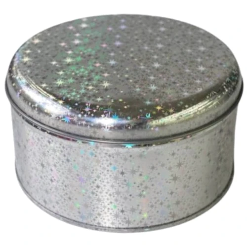 Банка для чая и кофе Olens Чеканка серебристая 250 г 13.6х7.4см (03548-3)