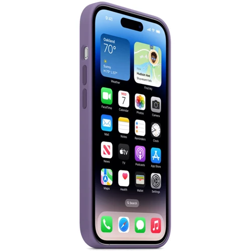 Чехол для iPhone TPU Silicone case with Magsafe Iris for iPhone 14 Pro: Материалы Силикон