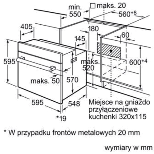 Духовой шкаф электрический Siemens HB33GB250: Мощность подключения, Вт 3500