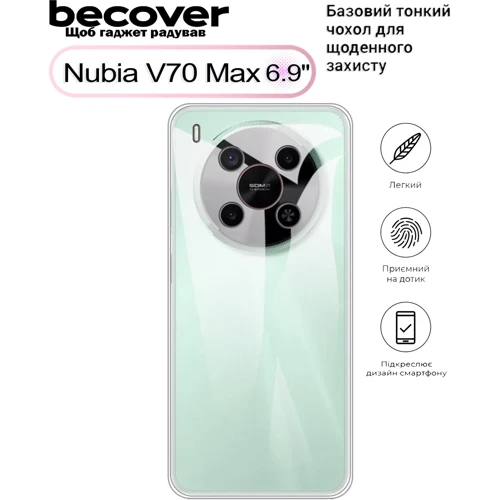 Чехол для телефонов BeCover TPU Case Transparancy for Nubia V70 Max (713565)