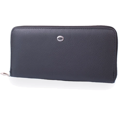 Мужской кошелек ST Leather Accessories черный (NST45-black)