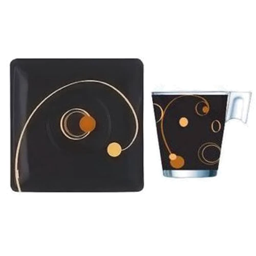 Столовый сервиз Сервиз Luminarc Sparkle Black E2786 (6 пр.) (220 мл.)