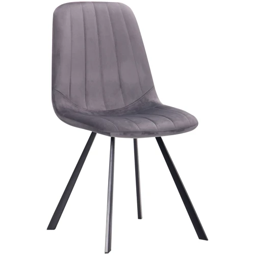 

Стул обеденный Amf Maine черный/велюр муссон (545791)