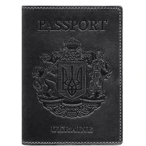 Обложка для паспорта BlankNote черная (BN-OP-UA)