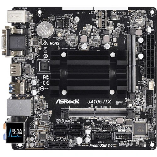 ASRock J4105-ITX: Разъемы на плате PCI Express x1