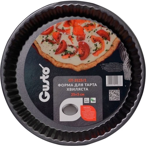 Форма для тарта Gusto GT-3125/1 хвиляста 25x3см (121488): Призначення Для пирогов и тортов