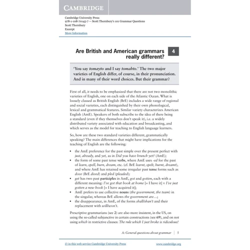 Cambridge Handbooks for Language Teachers: Scott Thornbury's 101 Grammar Questions Pocket Editions: Жанр Учебники и пособия