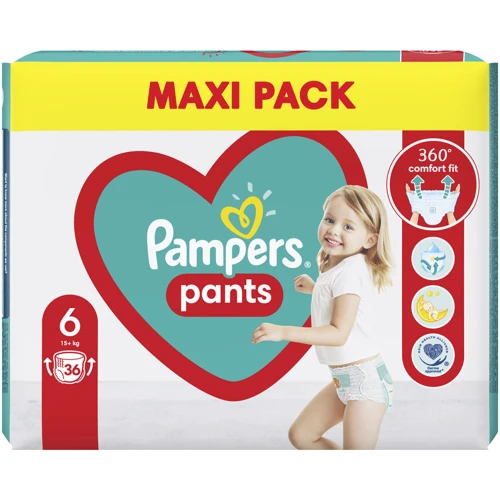 Подгузники Pampers трусики Pants Giant Размер 6 (15+ кг) 36 шт. (8006540069028) фото 11