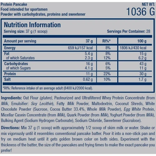 Протеїн Scitec Nutrition Protein Pancake 1036 g /28 servings/ Chocolate Banana: Вид багатокомпонентні