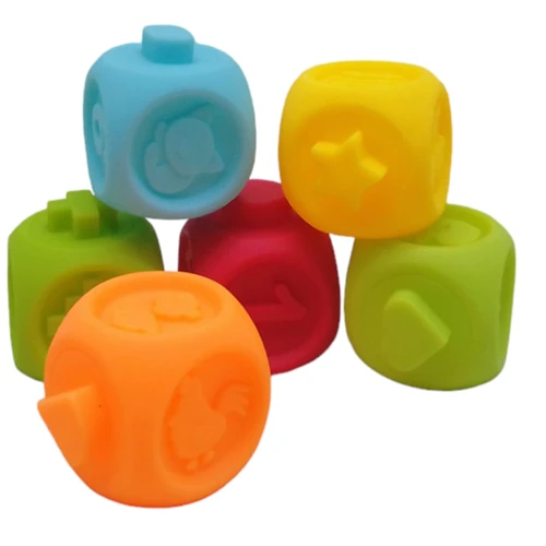 Набор игрушек для ванны Bibi Toys Тактильные кубики (760844BT): Производитель Bibi Toys