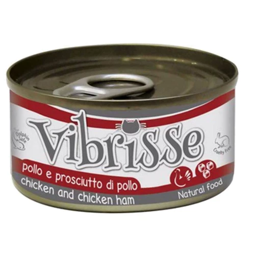 Влажный корм Vibrisse с курицей и ветчиной 140 г (C1018362)