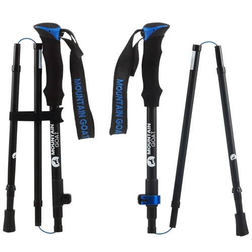 Треккинговая палка Mountain Goat Pro+ Black/Blue 43-130см (MG0007)