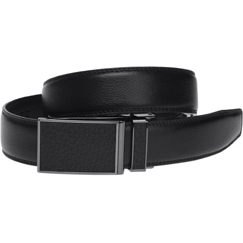 Мужской ремень Borsa Leather черный (v1n320-1)