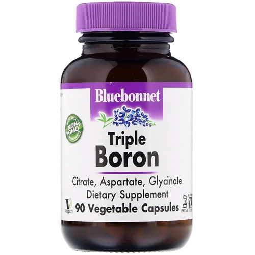 Bluebonnet Nutrition Triple Boron, 3 mg, 90 Vegetable Capsules (BLB0685)