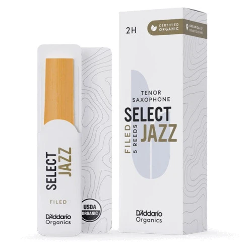 Трости для тенор саксофона D'ADDARIO Organic Select Jazz - Tenor Sax Filed 2H - 5 Pack фото 3