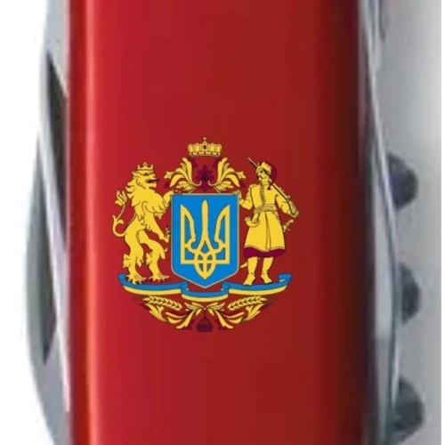 Мультитул Victorinox Spartan Ukraine 91мм/12 функцій/червоний /Великий Герб України (1.3603_T0400u): Кількість інструментів 12