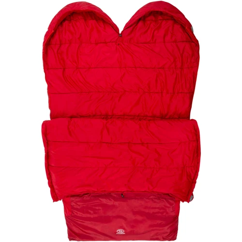 Спальный мешок Highlander Serenity 300 Double Mummy/-5°C Red: Ширина в плечах 160 см