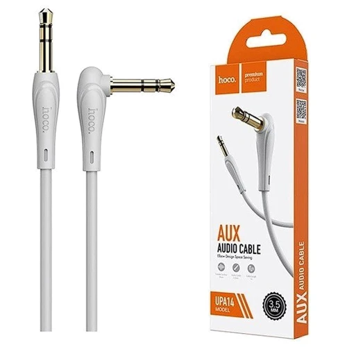 Кабель Hoco Audio Cable AUX 3.5mm Jack UPA14 1m Gray: Довжина 1 м