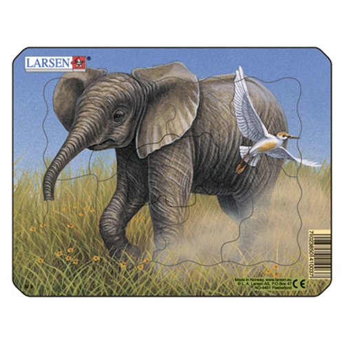 Пазл-вкладыш Larsen "Слон", серия МИНИ (M9-4): Производитель Larsen