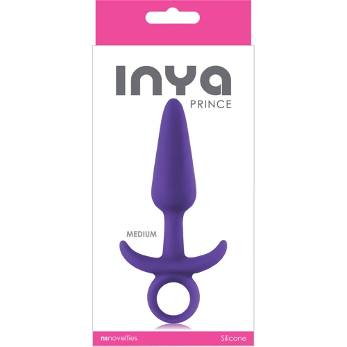 Средняя анальная пробка NS Novelties Prince Medium, 12,7х2,5 см, пурпурный
