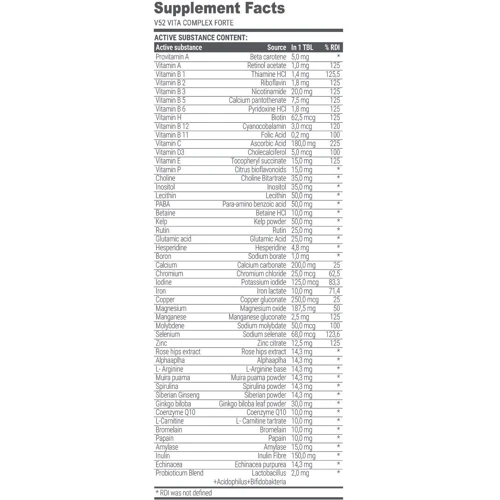 Extrifit V52 Vita Complex Forte 60 tabs: Пол Унисекс