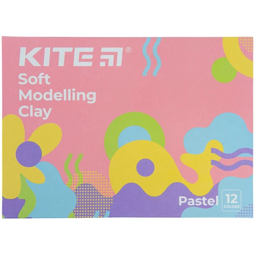 Пластилин восковой Kite Fantasy Pastel 12 цветов 240 г (K22-1086-2P)