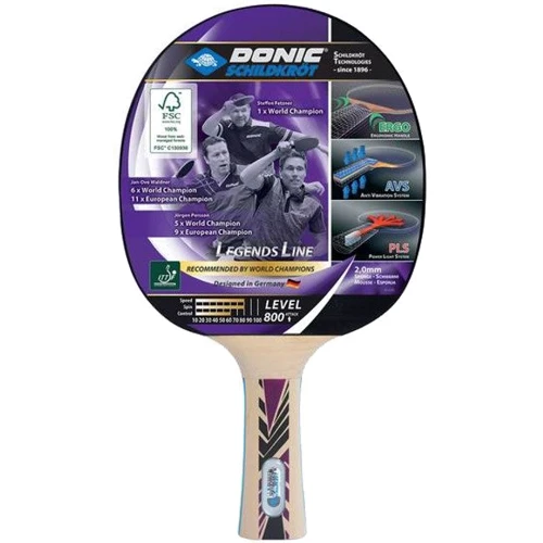 Ракетка для настольного тенниса Ракетка для пинг-понга Donic Legends 800 FSC (754425)