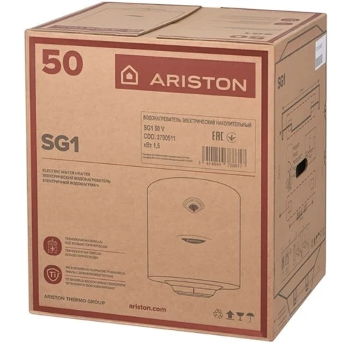 Бойлер Ariston SG1 50V: Монтаж вертикальный