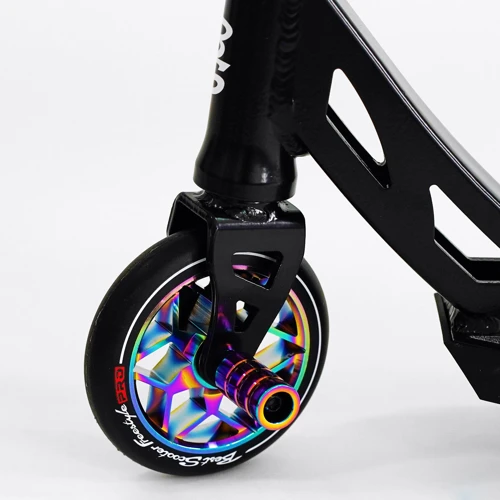 Самокат трюковий Best Scooter Freestyle Pro Black (115640): Матеріал коліс поліуретан