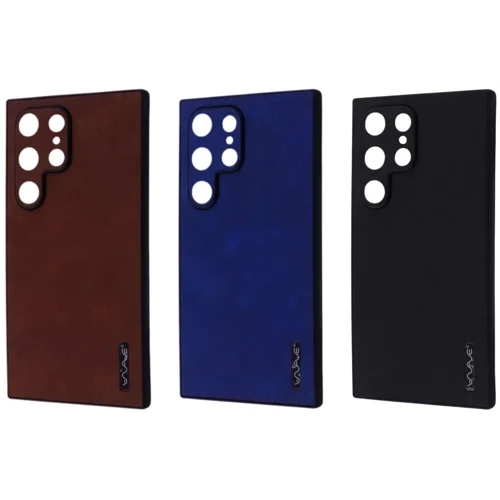 Чехол для телефонов WAVE Leather Case Black for Samsung S928 Galaxy S24 Ultra: Тип накладка на заднюю часть